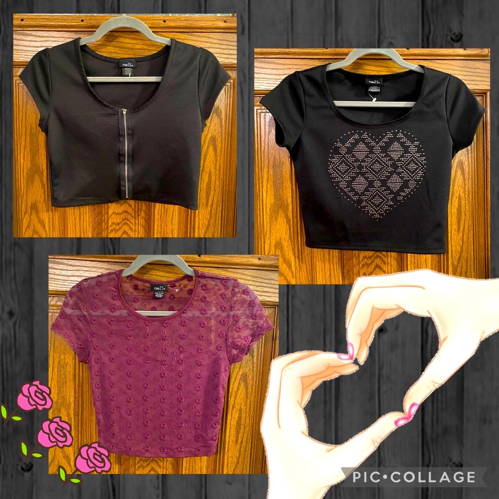 🖤 Crop Top Trio 🖤